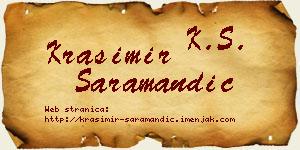 Krasimir Saramandić vizit kartica